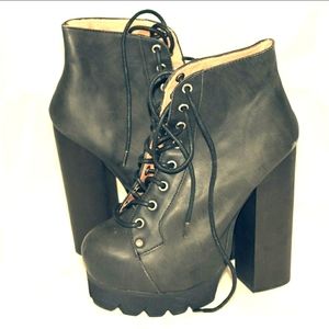 Jeffrey Campbell Nola Platform Leather Boots